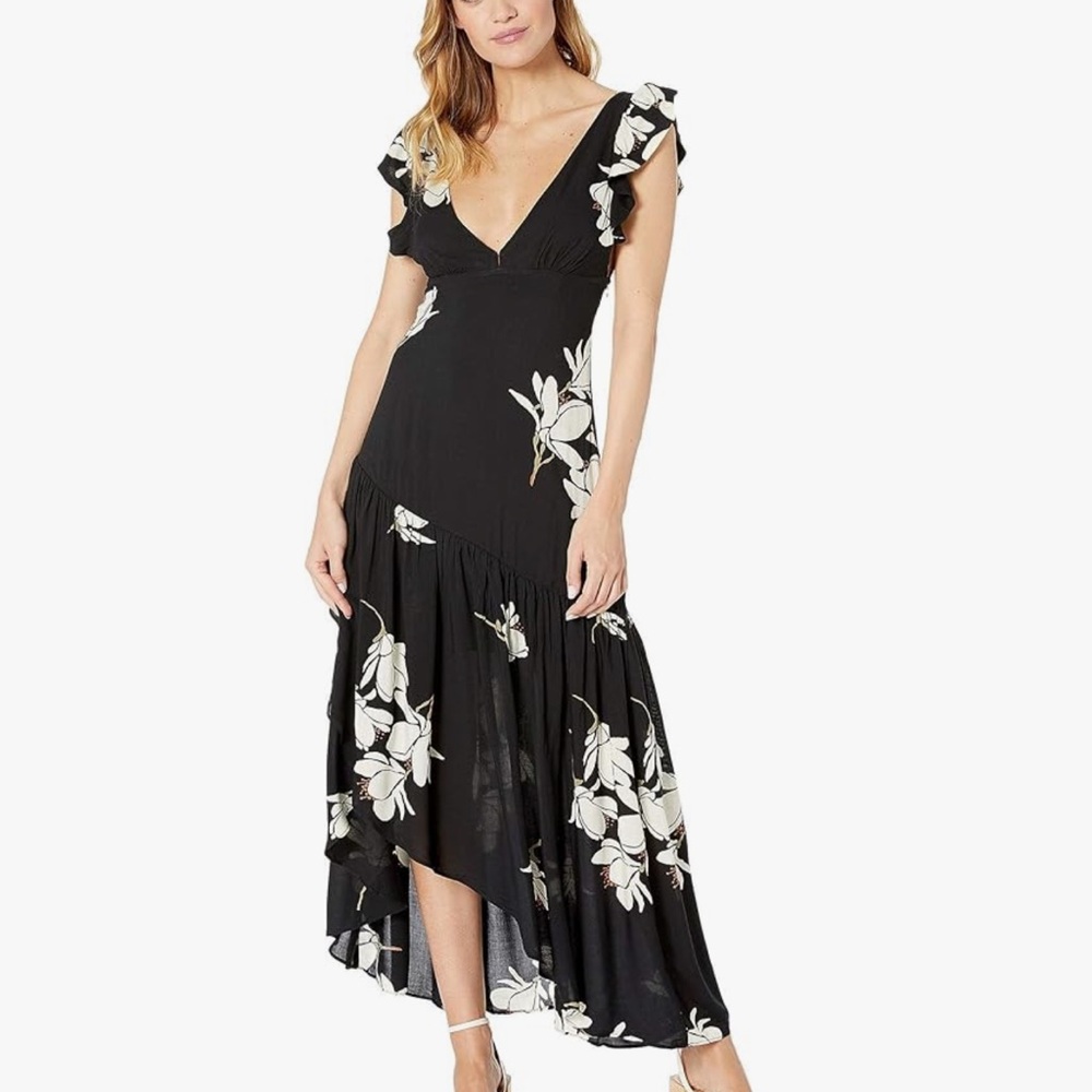 Free People Women's She's A Waterfall High/Low Maxi Dress
